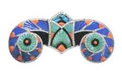 Boucheron carved stone pin