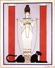 Woman-With-a-Panther-by-George-Barbier