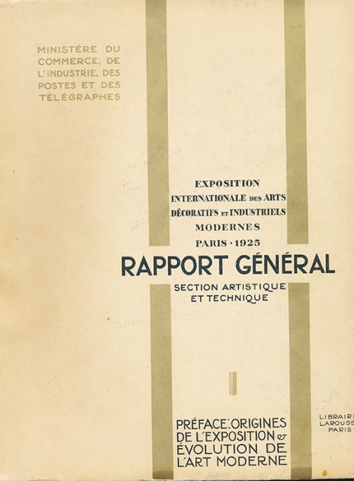 Rapport Général Volume I  Section Artistique et Technique