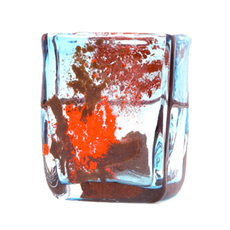 Bianconi Enamel on Glass Vase