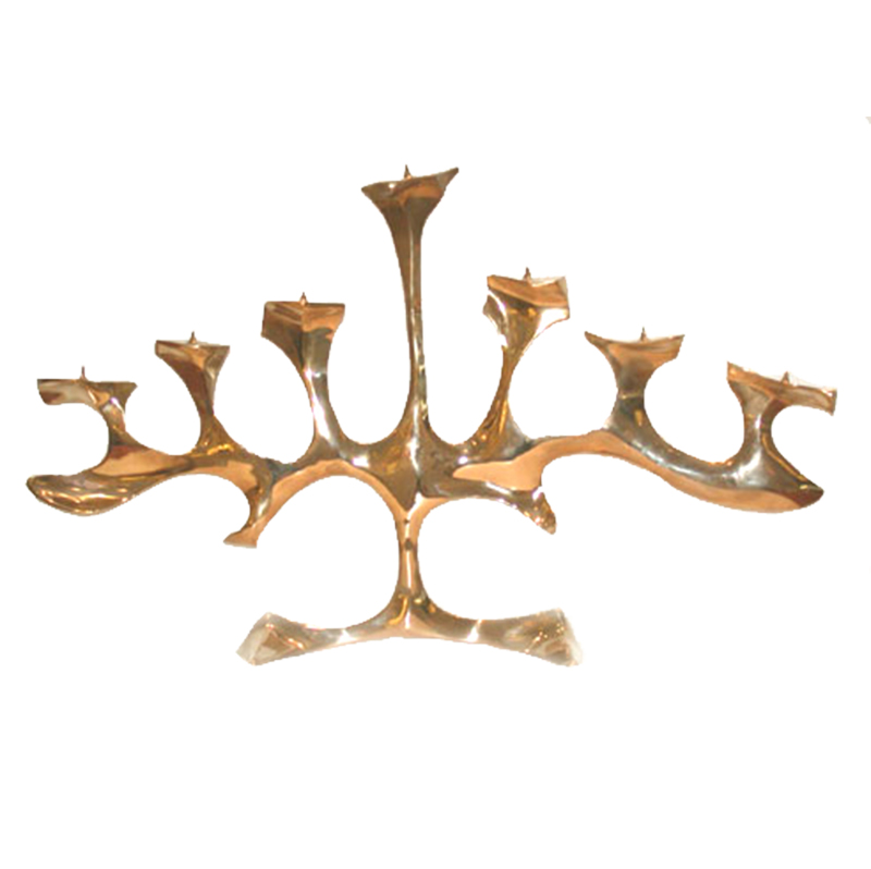 Fred Brouard  Exceptional Bronze Candelabra