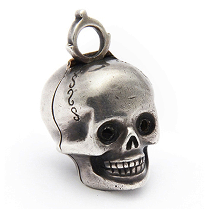 Rare Georgian Silver Skull