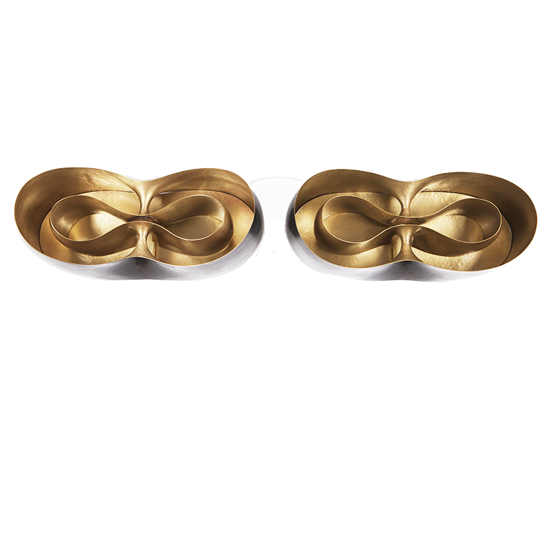 Nathaniel Le Berre \"Infini\" Bronze Sconces