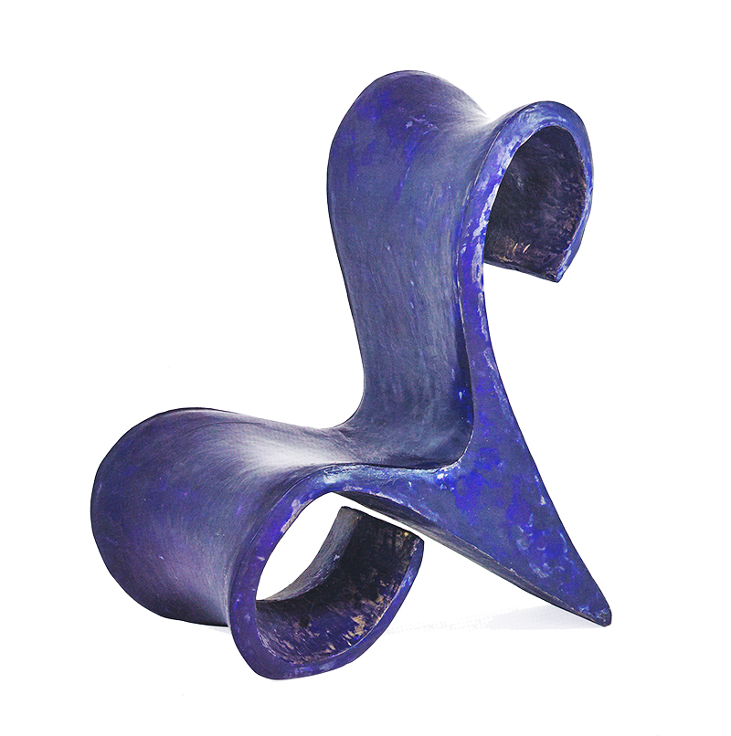 Louis Durot Blue Polyurethane Chair