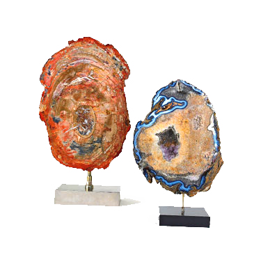 Petrified Wood and Agate "Sculptures"