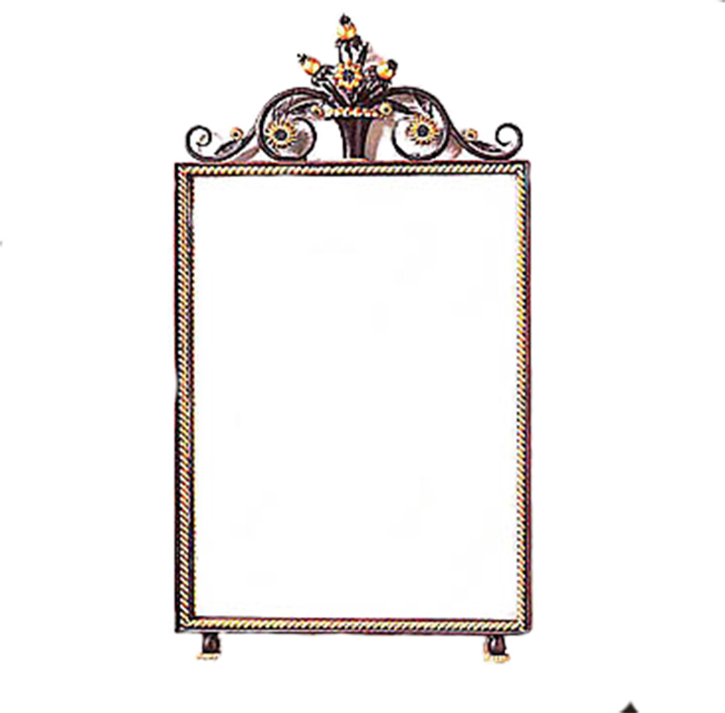Gilbert Poillerat Art Deco Wrought Iron Mirror