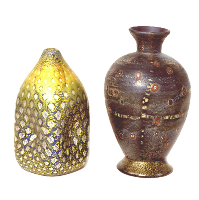 Giulio Radi Murano Glass Vases