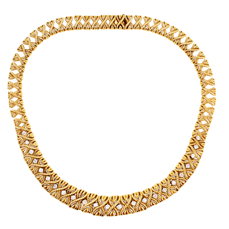Van Cleef & Arpels Vintage Gold and Diamond Necklace
