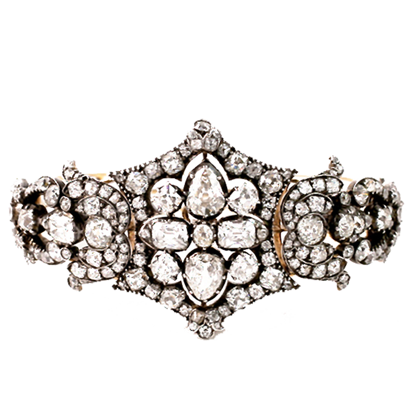 Victorian Diamond Bracelet and Tiara