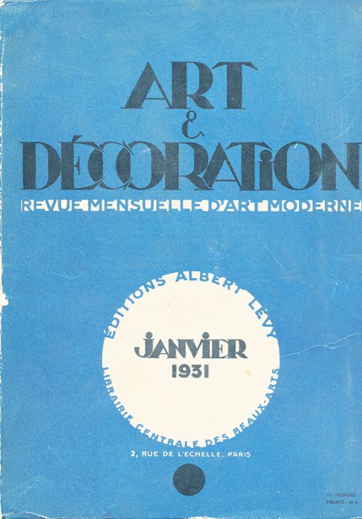 Art & Decoration Janvier 1931