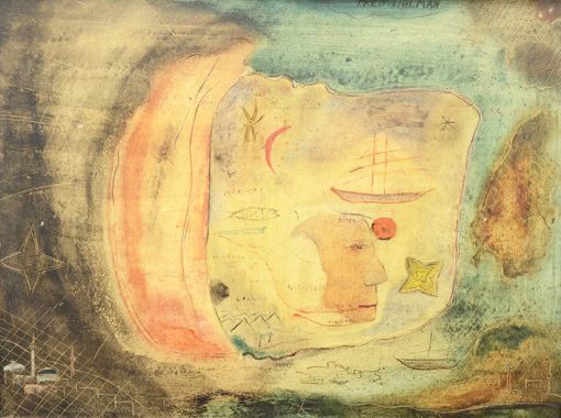 Fred Uhlman Surreal Oil Painting