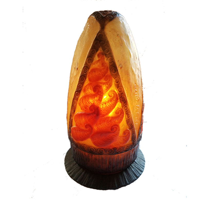 Argy Rousseau Pate de Verre Lamp
