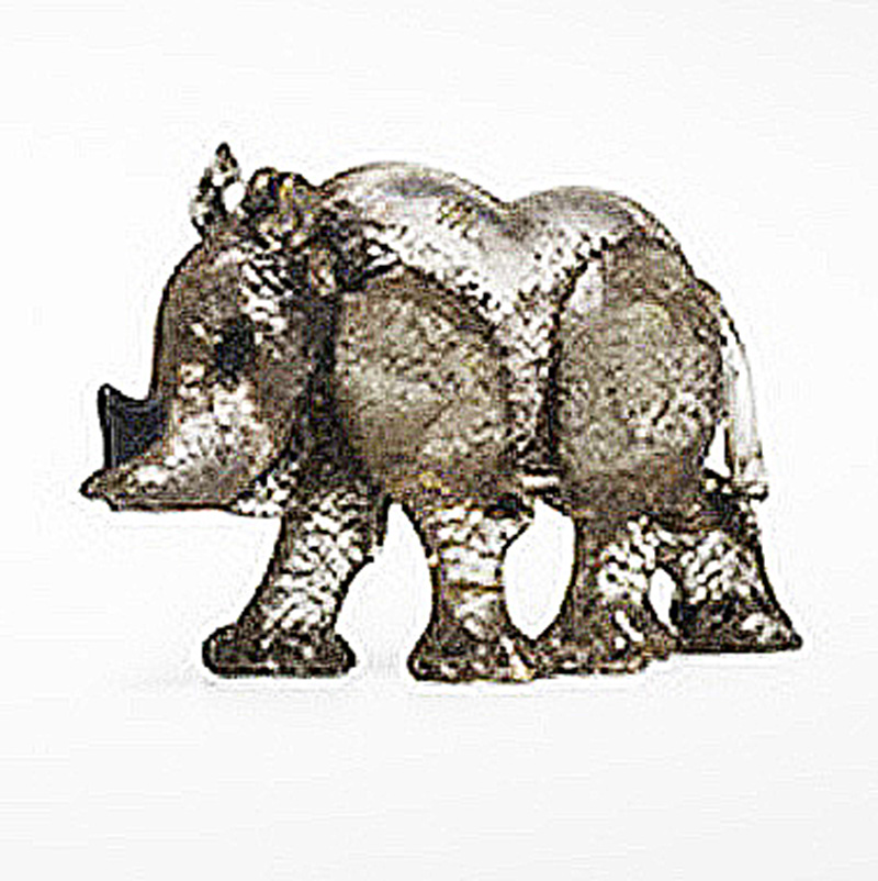 Barovier Glass Rhinoceros