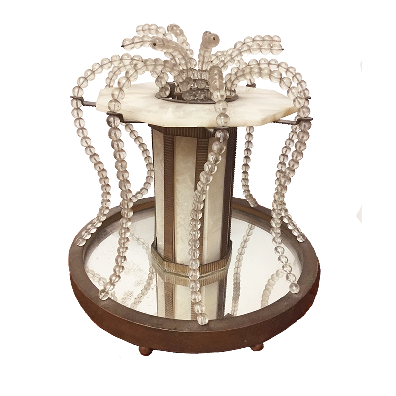 French Art Deco Alabaster Lamp by Bolette Natanson