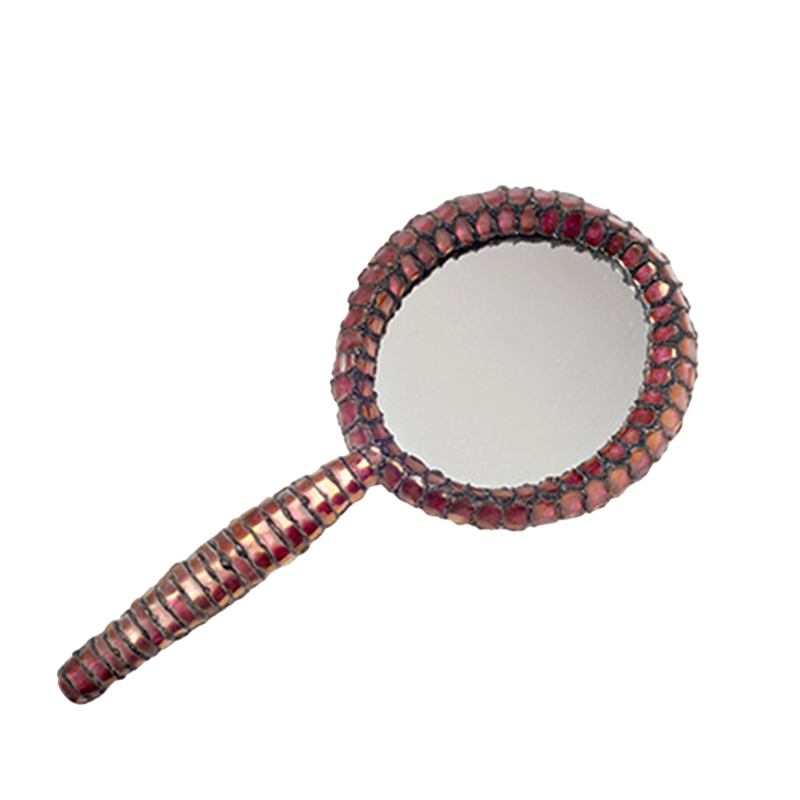 Line Vautrin Talosel Resin and Glass Hand Mirror