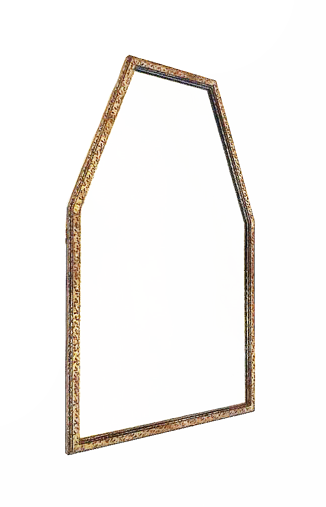 French Art Deco Wrought Iron Mirror