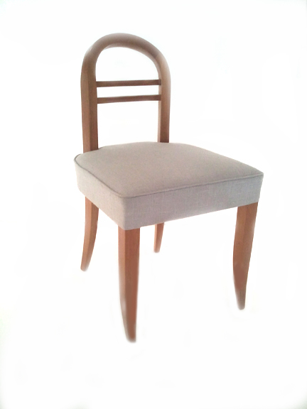 Lucien Rollin Pair of French Art Deco Chairs