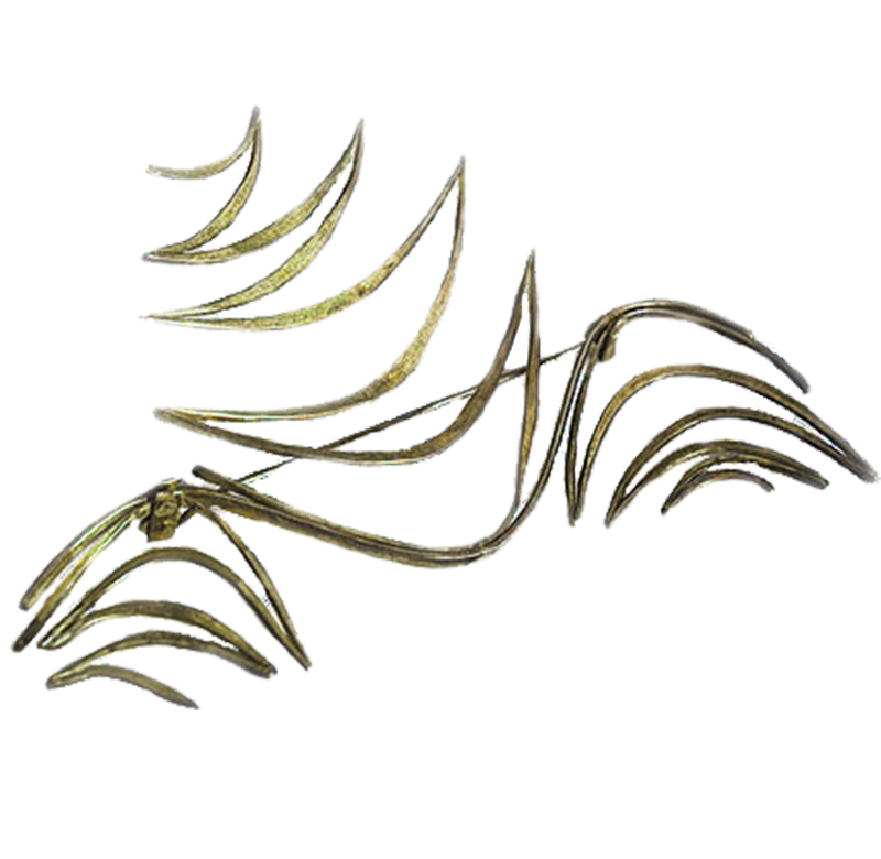 Harry Bertoia Silver Crab-Shaped Brooch