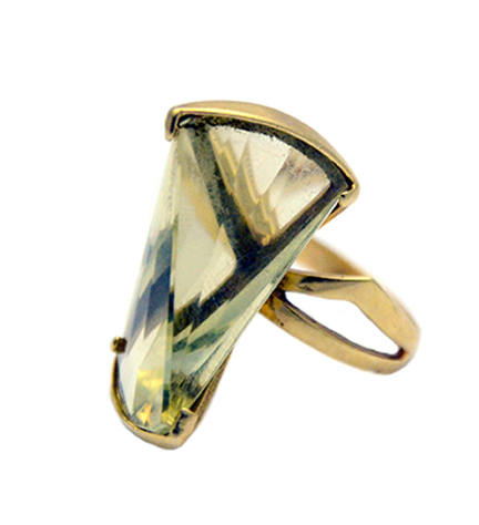 Margaret De Patta Ring Gold and Citrine c 1960