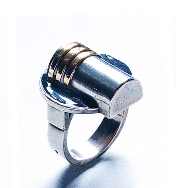Jean Despres French Art Deco Ring c 1925
