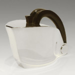 Tetard, silver and rosewood tea pot
