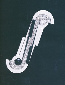 Templier Art Deco brooch