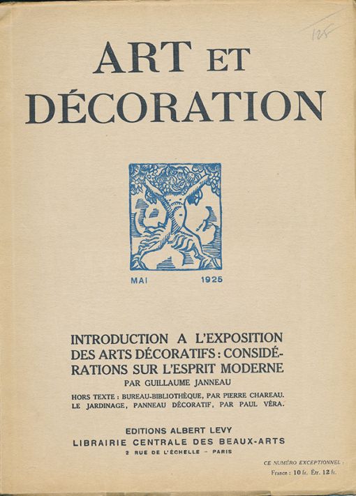 ART ET DECORATION MAI 1925