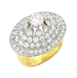 Cartier vintage gold and diamond ring