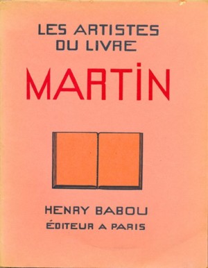 LES ARTISTES DU LIVRE MARTIN