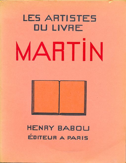 LES ARTISTES DU LIVRE MARTIN