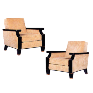 Adnet pair of arm chairs