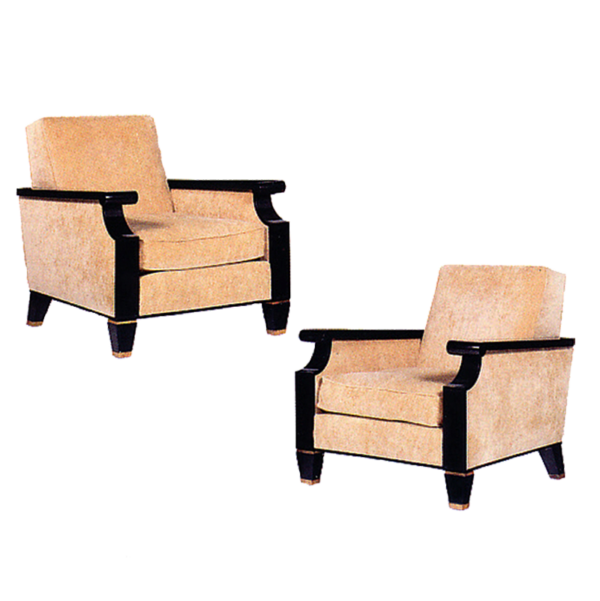 Adnet pair of arm chairs
