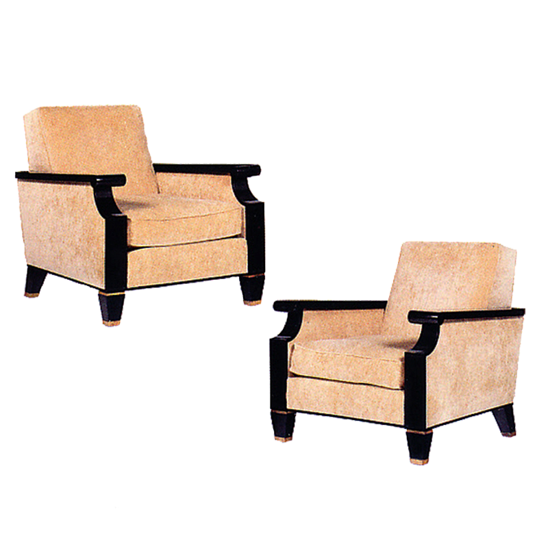 Adnet pair of arm chairs