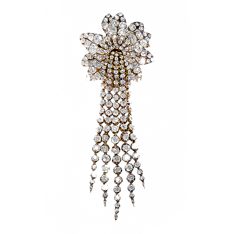 Antique diamond brooch