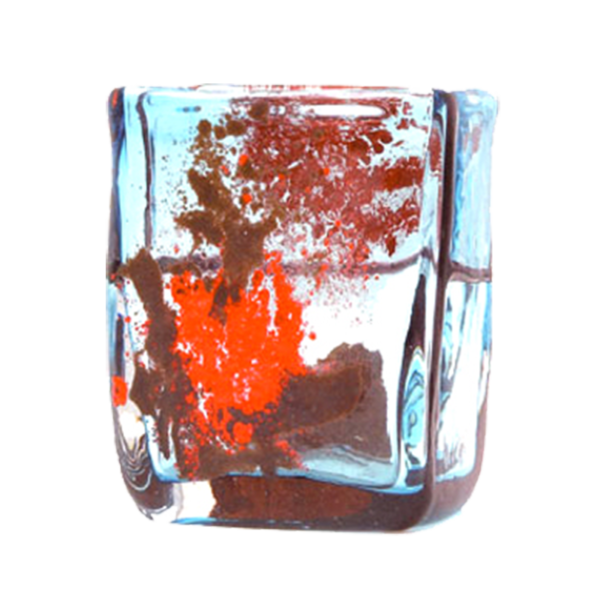 Biancon enamel glass vase