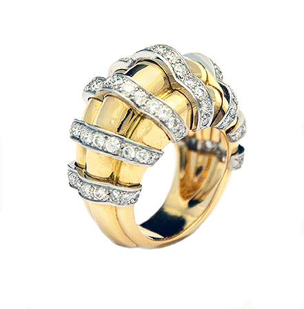 Boivin gold and diamond ring