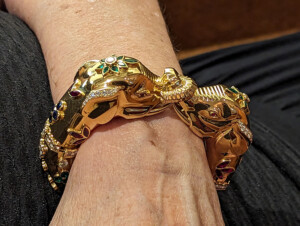 Cartier, Paris Vintage Gold and Jeweled Elephant Bracelet - Primavera ...