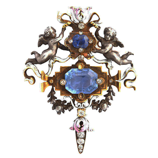 Fanniere Renaissance- Revival Brooch