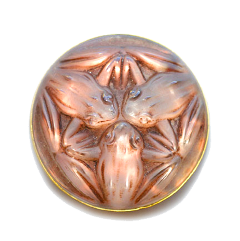 Lalique-Frogs-glass-brooch