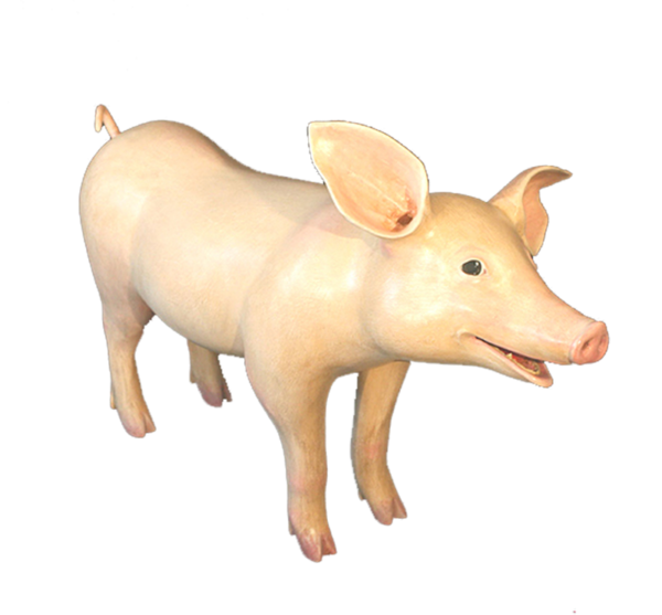 Laughing Pig sculpture