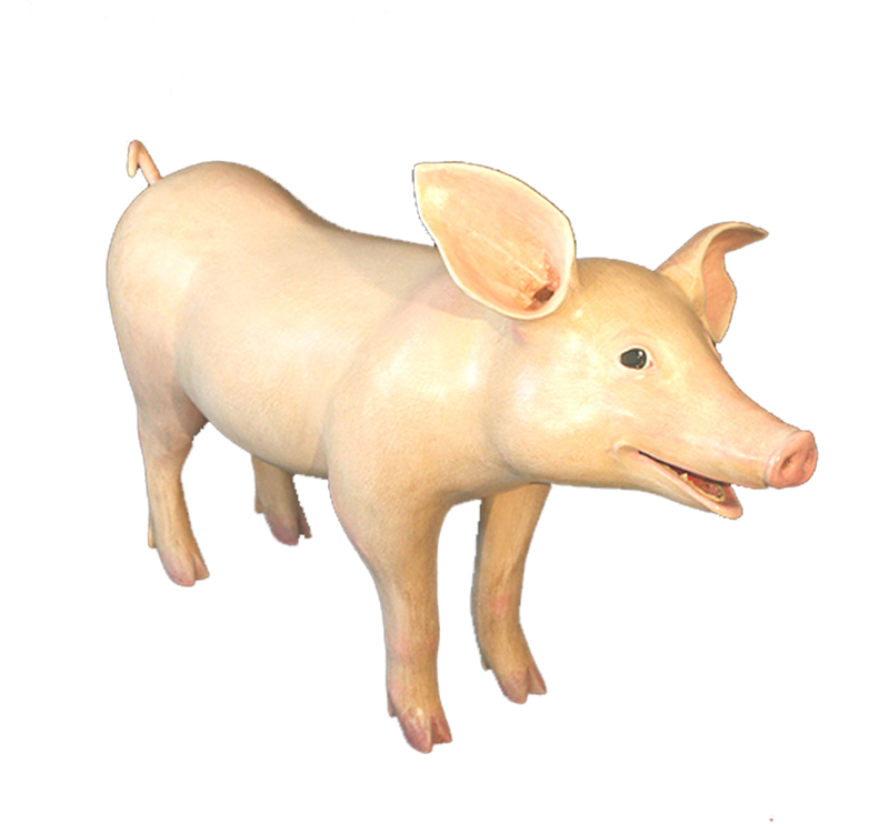 Laughing Pig sculpture