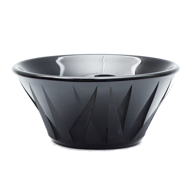 Luce black bowl