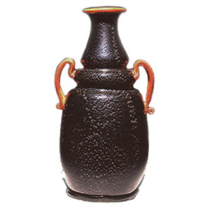 Martinuzzi black and red vase