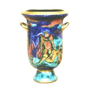 Mayodon polychrome porcelain vase