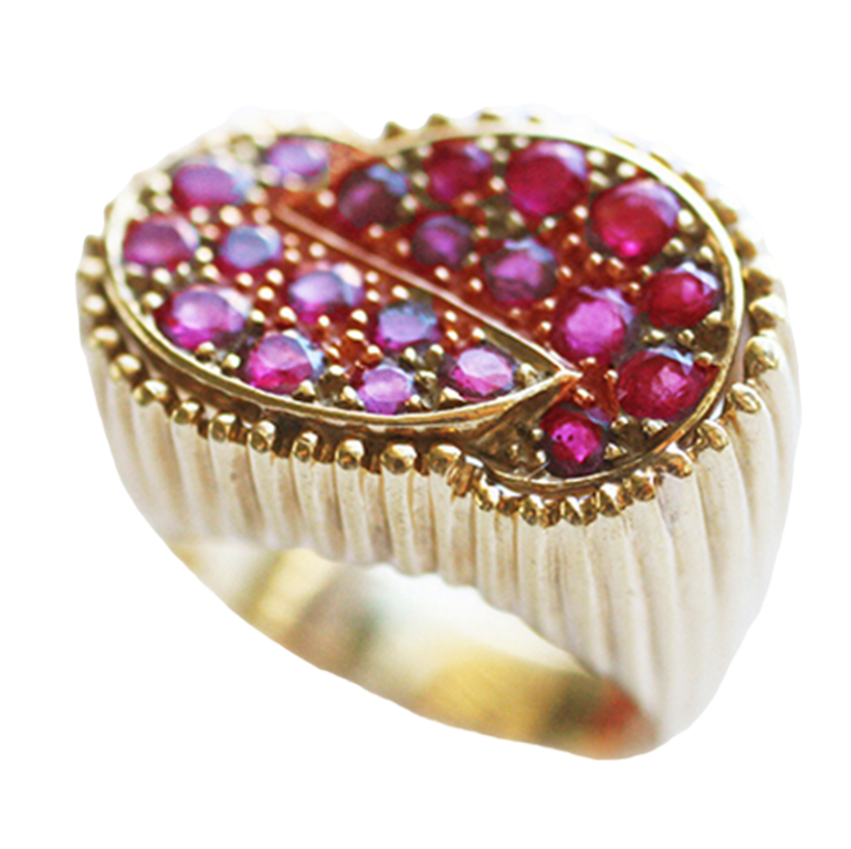 Vintage Ruser Gold and Ruby Ring* - Primavera Gallery