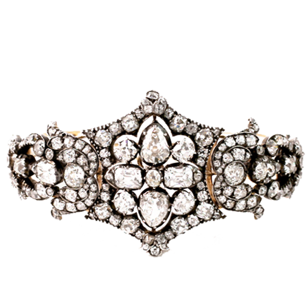 Victorian diamond bracelet and tiara