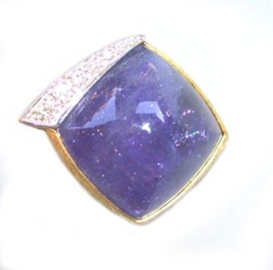 ANDREW GRIMA RING IN TANZANITE AND18K GOLD