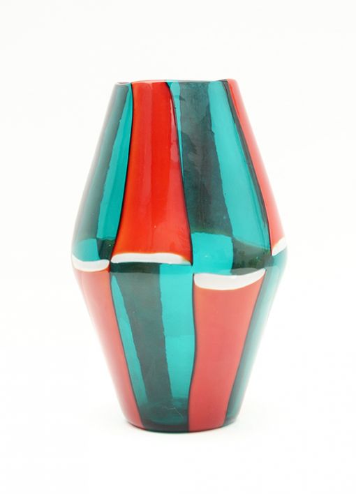 Bianconi For Venini Murano Rare Glass Vase Primavera Gallery