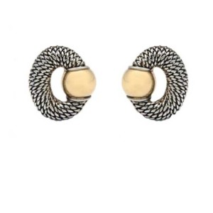 Boivin silver and gold earrings