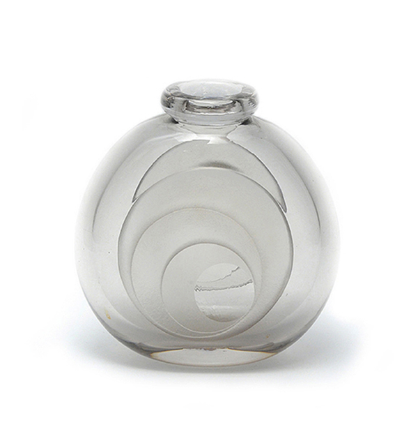 Luce round clear vase